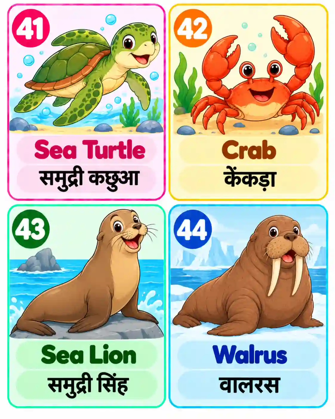 Learn Animal Names in English & Hindi | Fun Animal Learning for Kids - Media 11