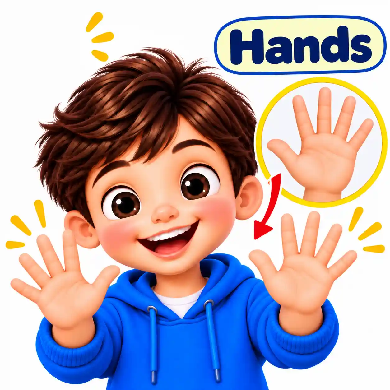 Body Parts Names in English | Learn Human Body Parts with Pictures - Media 12