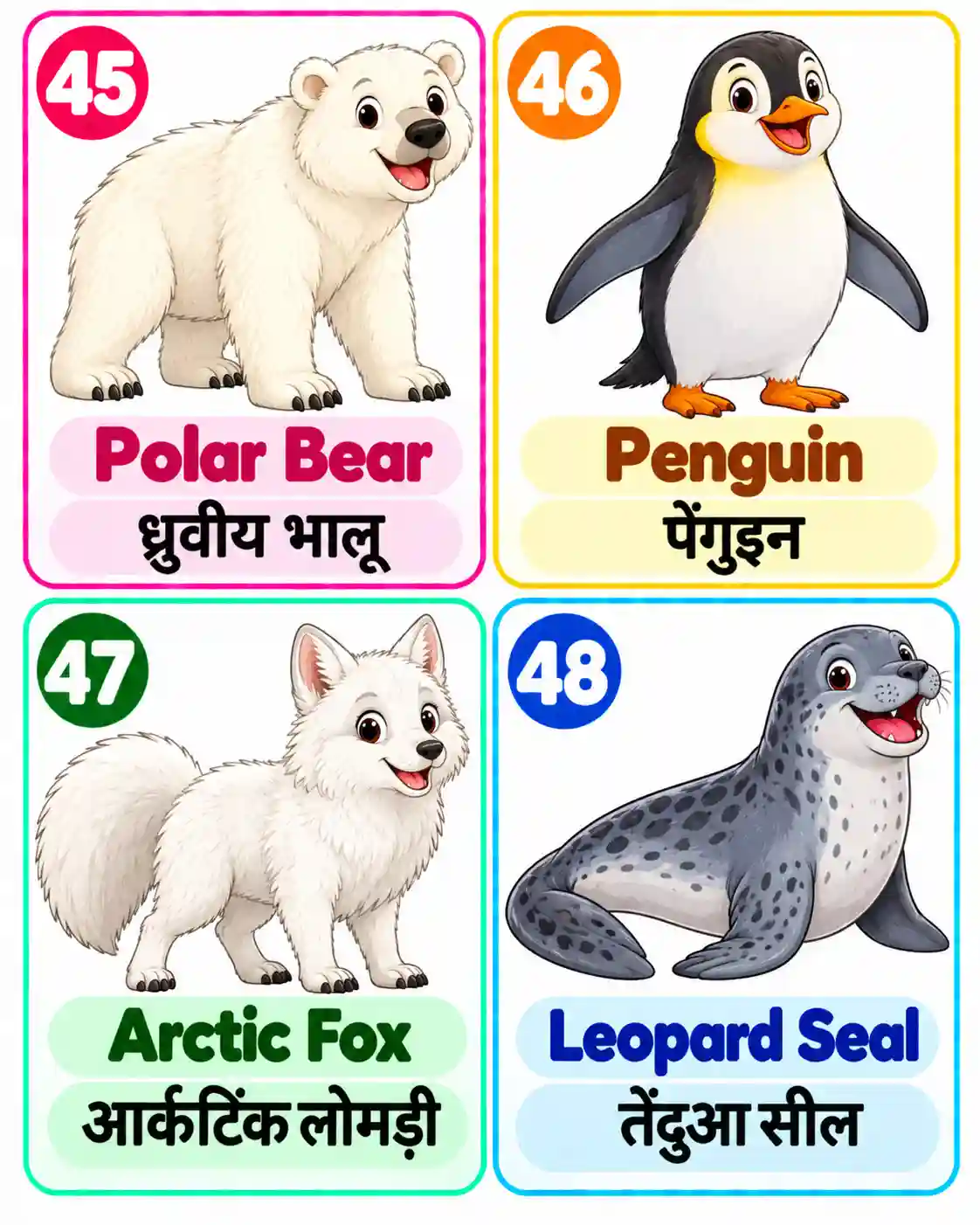Learn Animal Names in English & Hindi | Fun Animal Learning for Kids - Media 12
