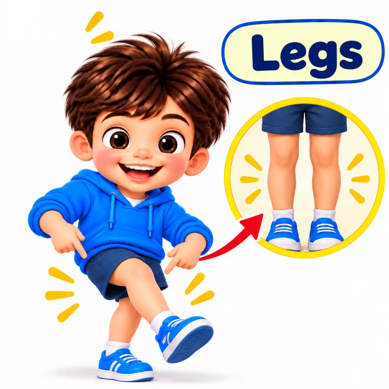 Body Parts Names in English | Learn Human Body Parts with Pictures - Media 2