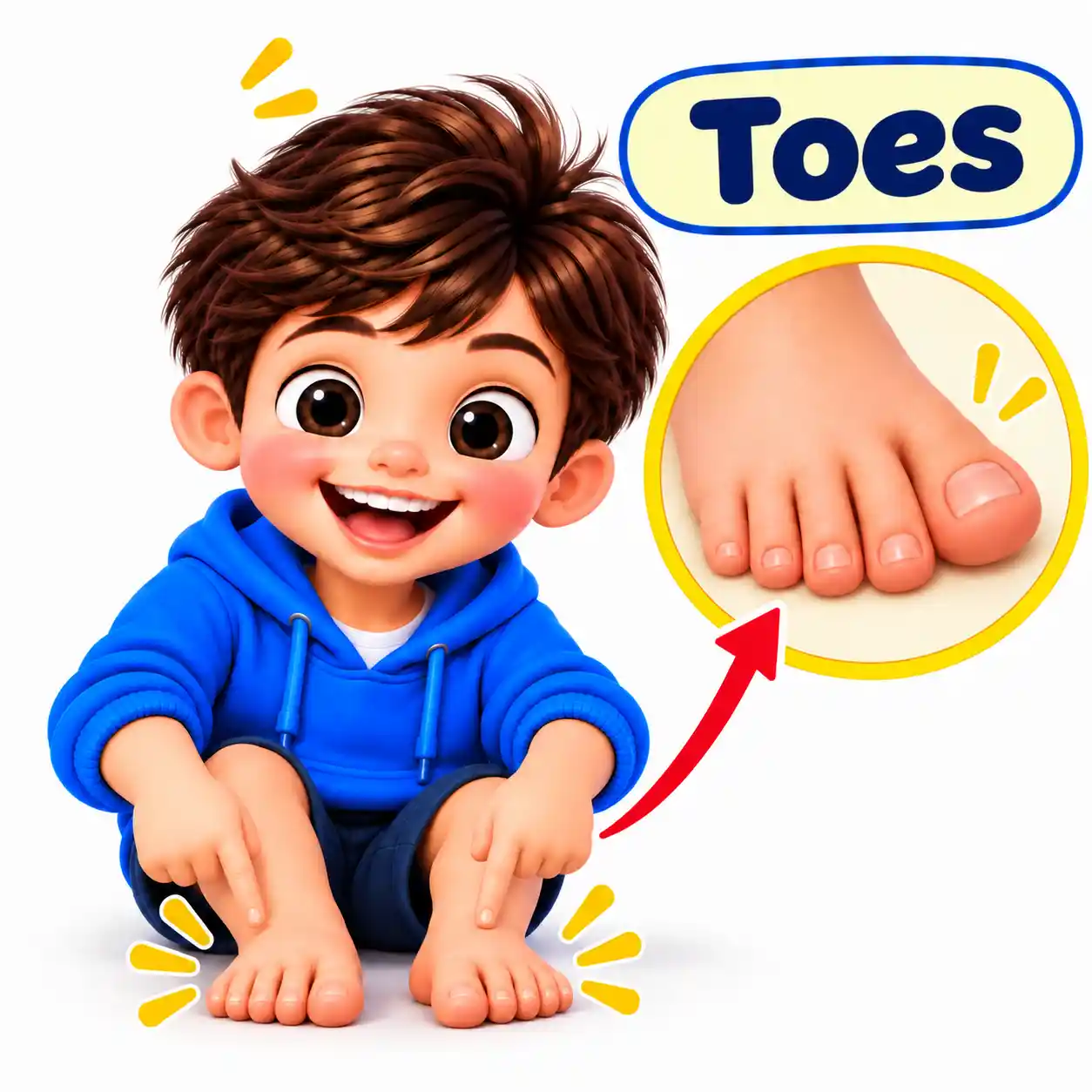 Body Parts Names in English | Learn Human Body Parts with Pictures - Media 14
