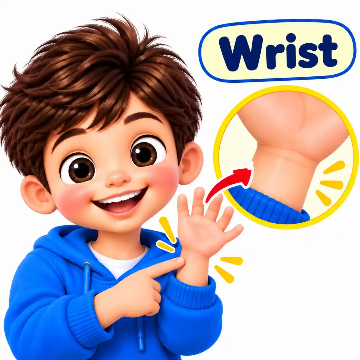 Body Parts Names in English | Learn Human Body Parts with Pictures - Media 15