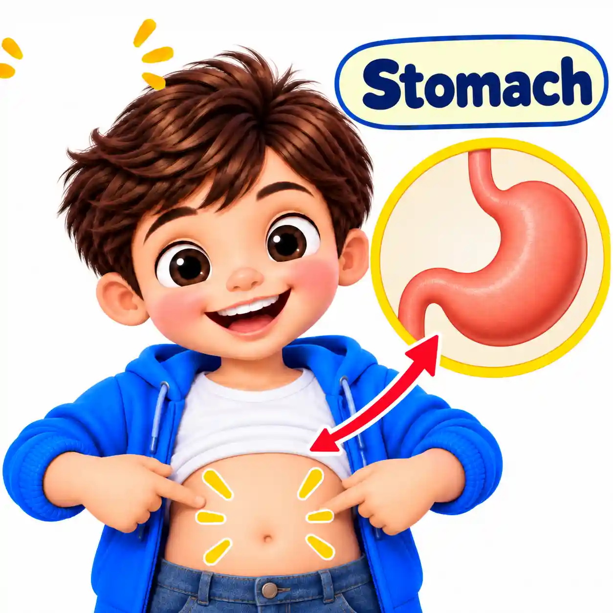 Body Parts Names in English | Learn Human Body Parts with Pictures - Media 16