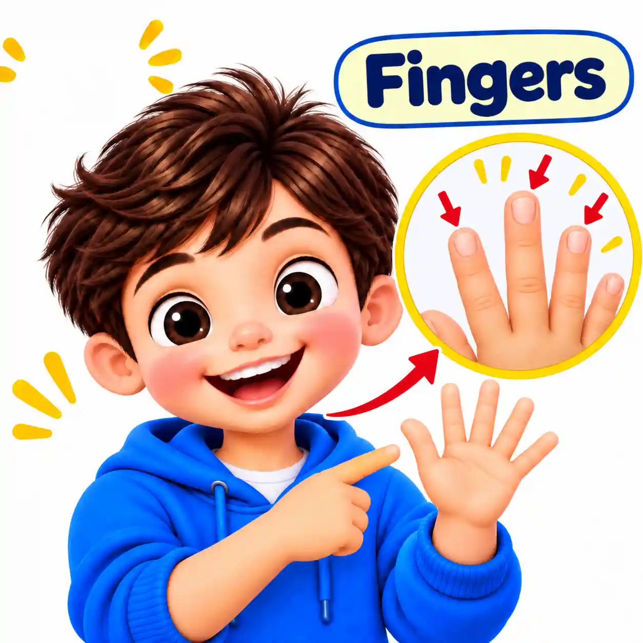 Body Parts Names in English | Learn Human Body Parts with Pictures - Media 17