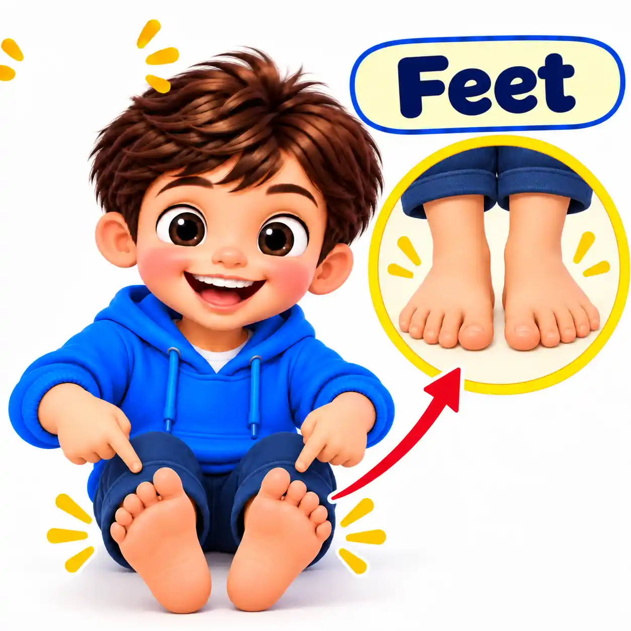 Body Parts Names in English | Learn Human Body Parts with Pictures - Media 19