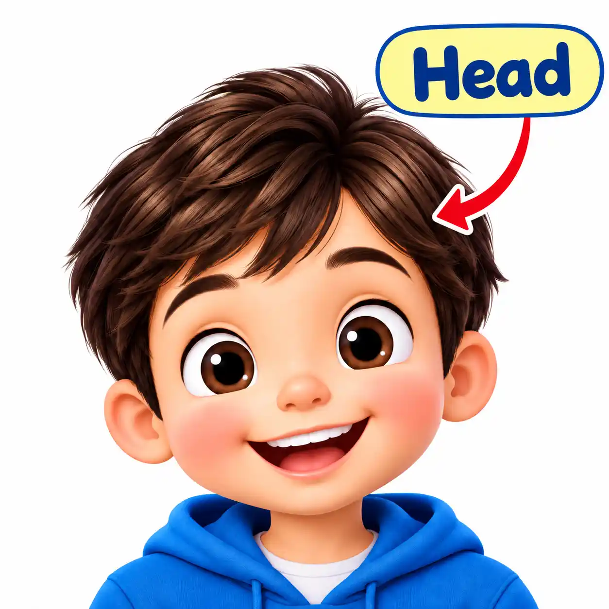 Body Parts Names in English | Learn Human Body Parts with Pictures - Media 1