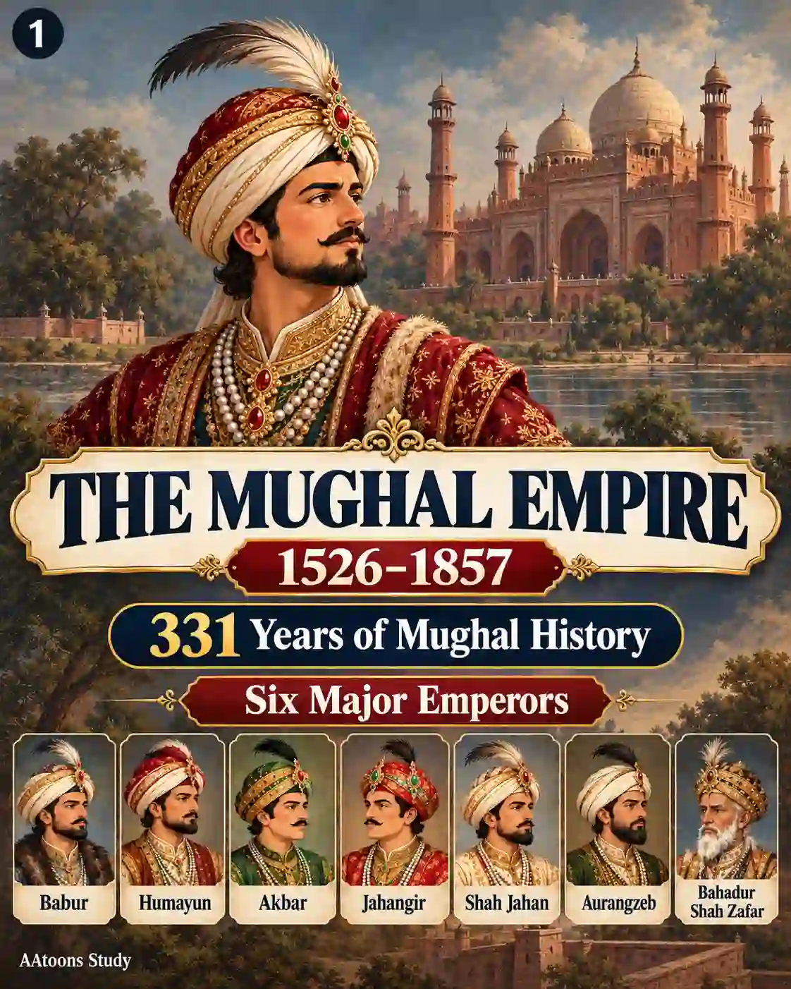 Mughal Empire: From Babur to Bahadur Shah Zafar I The Mughal Empire History - Media 1