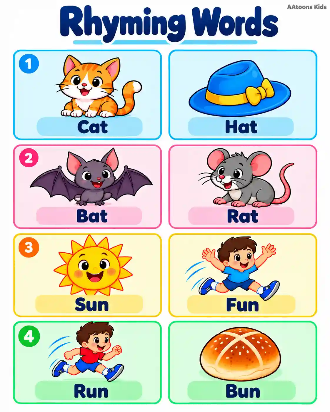 Rhyming Words with Pictures | English Words for Kids - Media 1