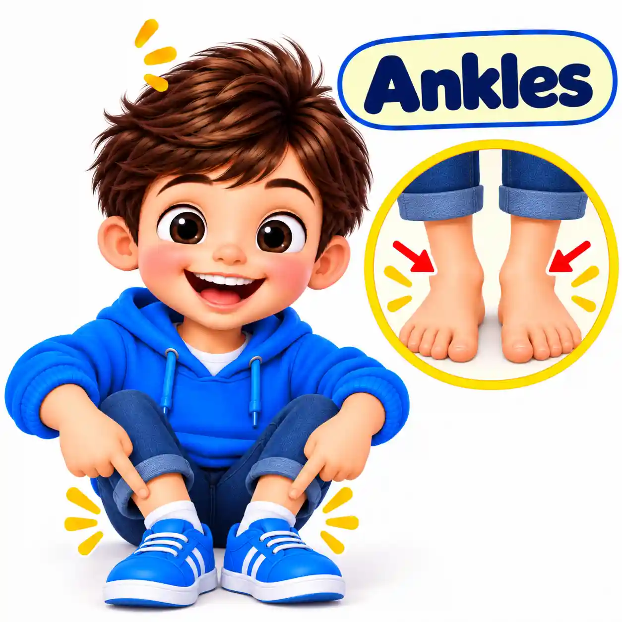 Body Parts Names in English | Learn Human Body Parts with Pictures - Media 20
