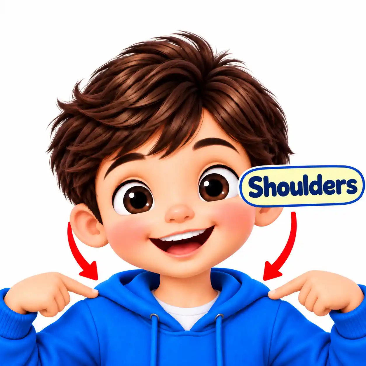 Body Parts Names in English | Learn Human Body Parts with Pictures - Media 3
