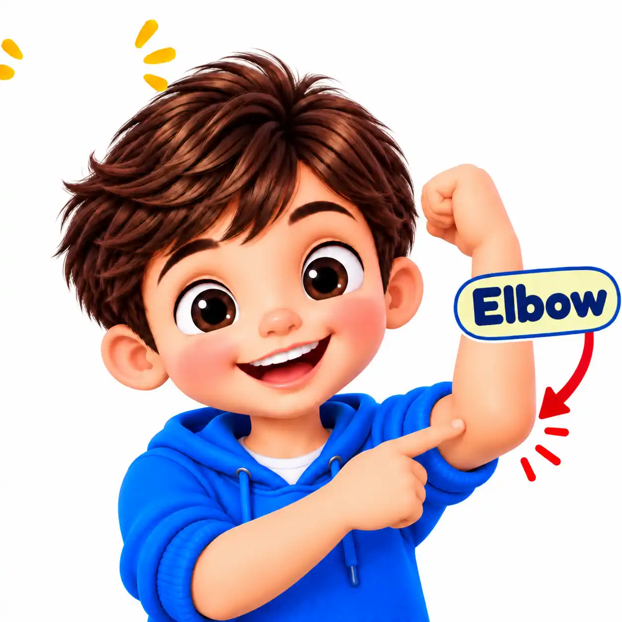 Body Parts Names in English | Learn Human Body Parts with Pictures - Media 4