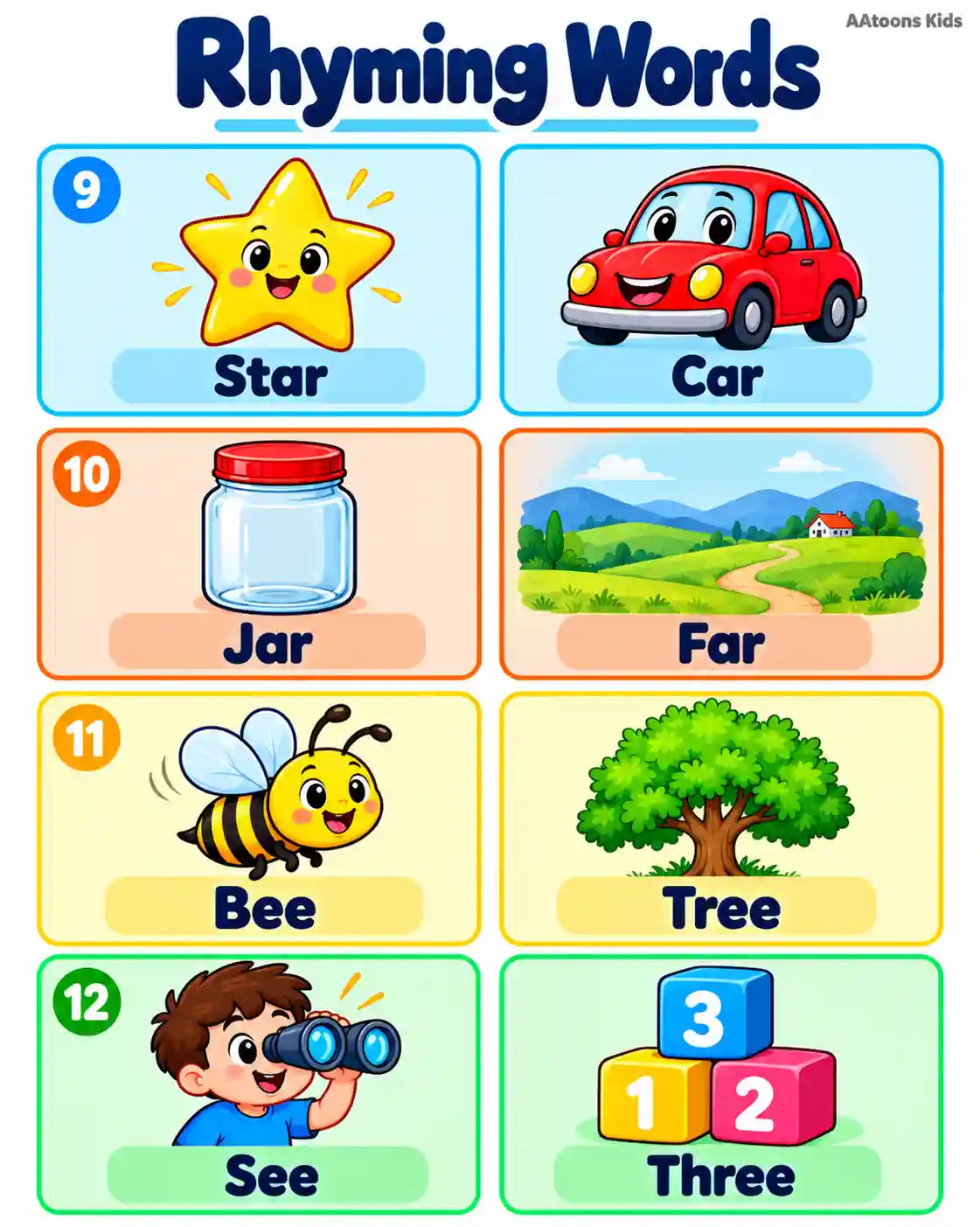 Rhyming Words with Pictures | English Words for Kids - Media 3