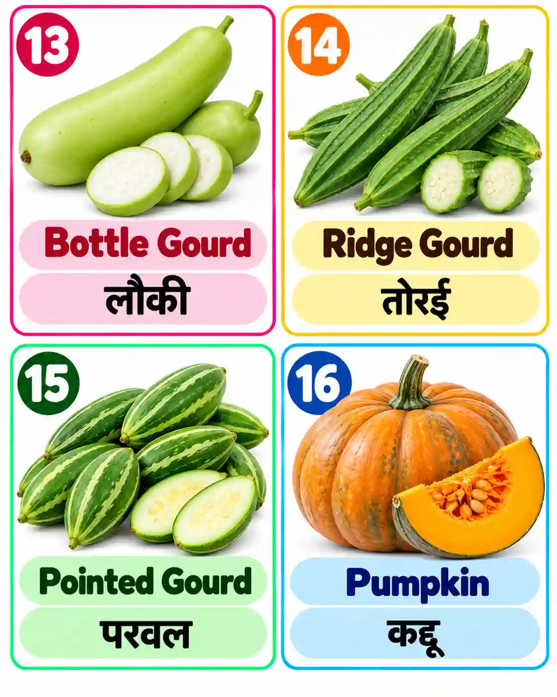 Vegetable Names for Kids | Learn English and Hindi with Pictures - Media 4