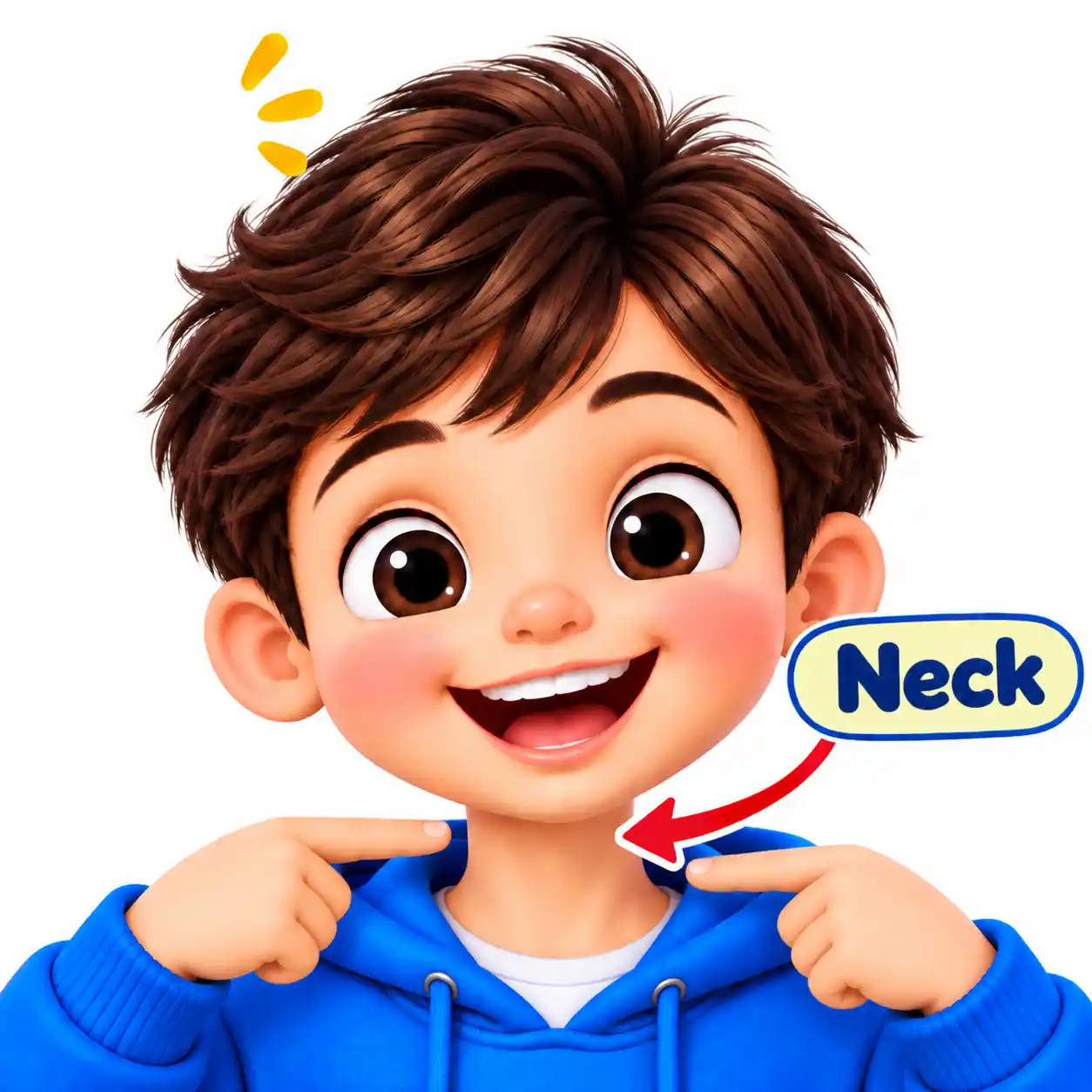 Body Parts Names in English | Learn Human Body Parts with Pictures - Media 10
