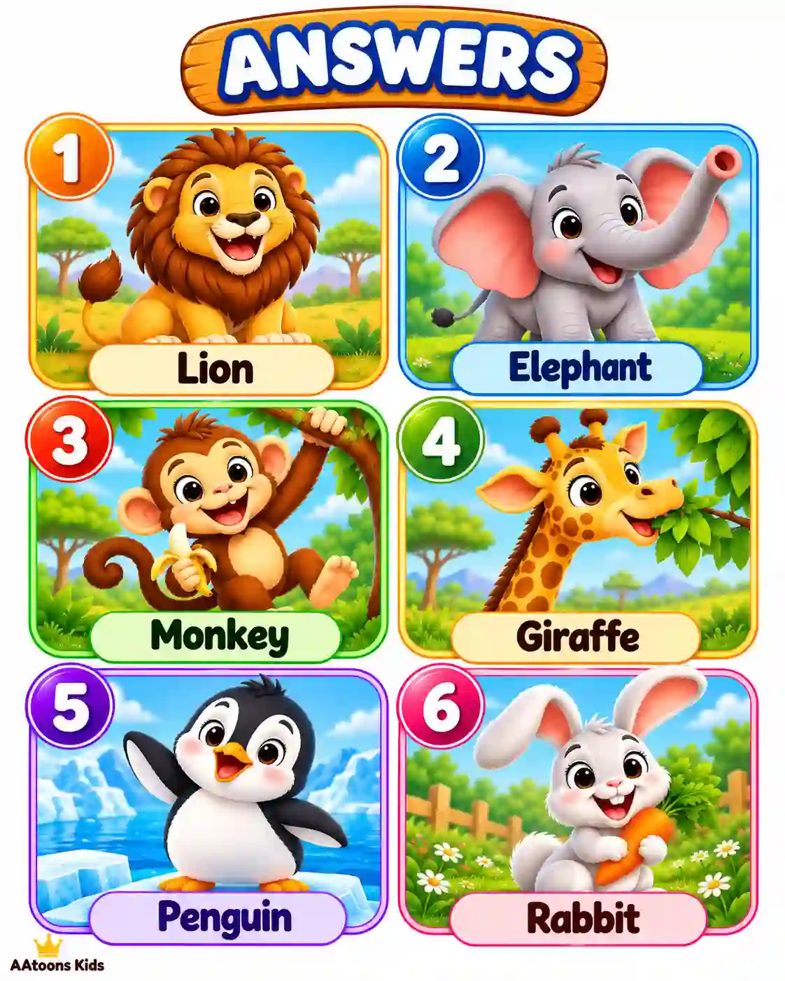 Animal Riddles for Kids | Guess the Animal Names - Media 7