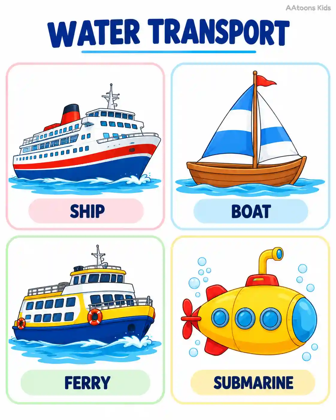 Types of Transport | Land, Water and Air Transport - Media 3